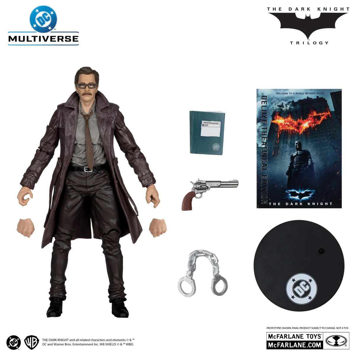 DC Multiverse Figura Commissioner James Gordon (The Dark Knight Trilogy) Deluxe Theatrical Edition 18 cm