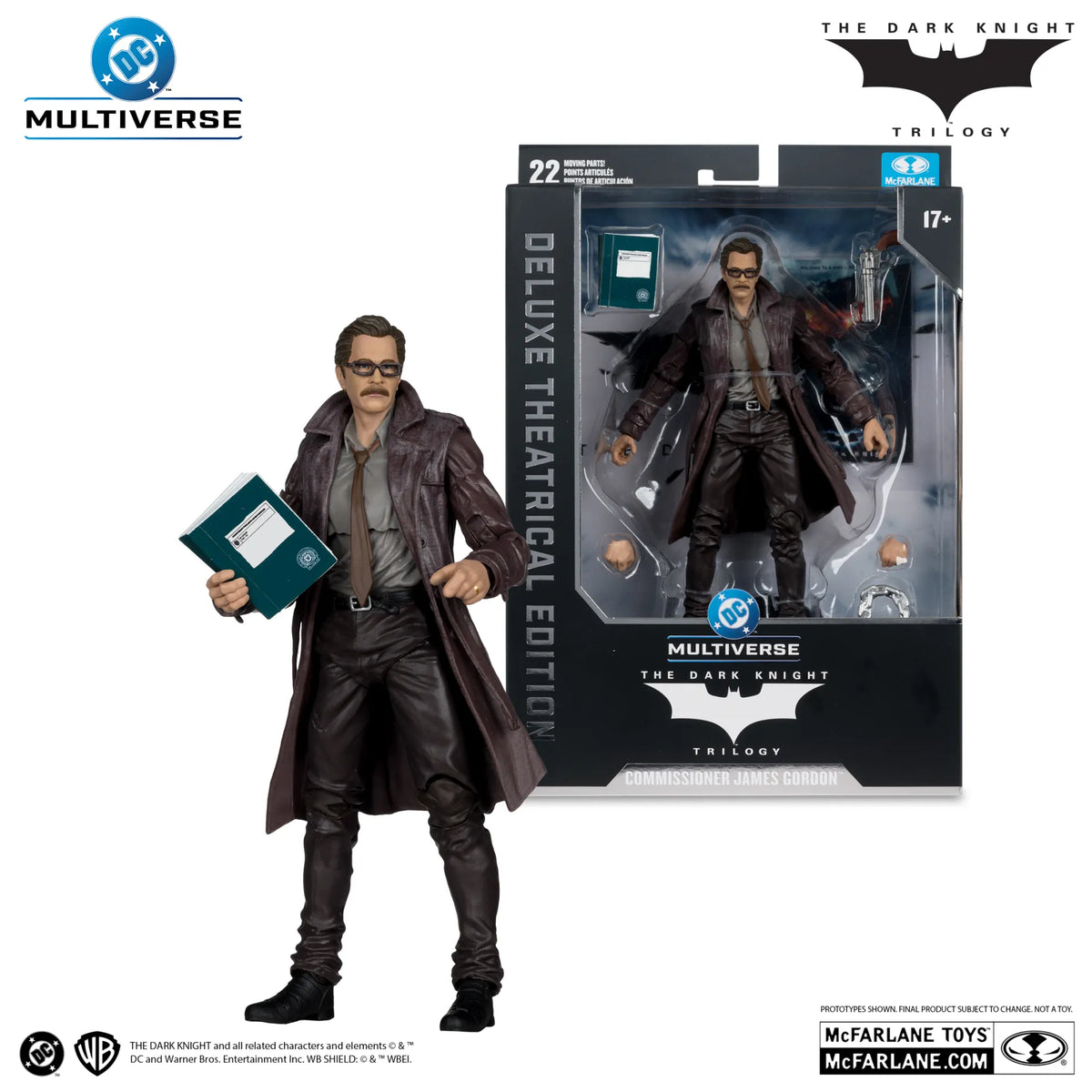 DC Multiverse Figura Commissioner James Gordon (The Dark Knight Trilogy) Deluxe Theatrical Edition 18 cm
