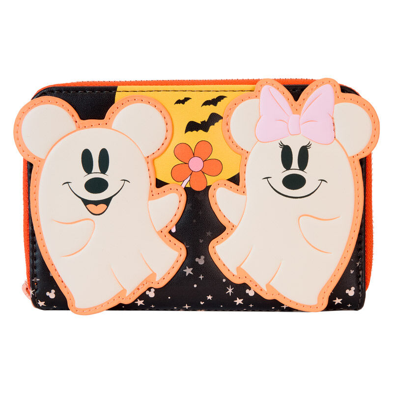 Cartera Floral Ghost Mickey Disney Loungefly Frikytopia
