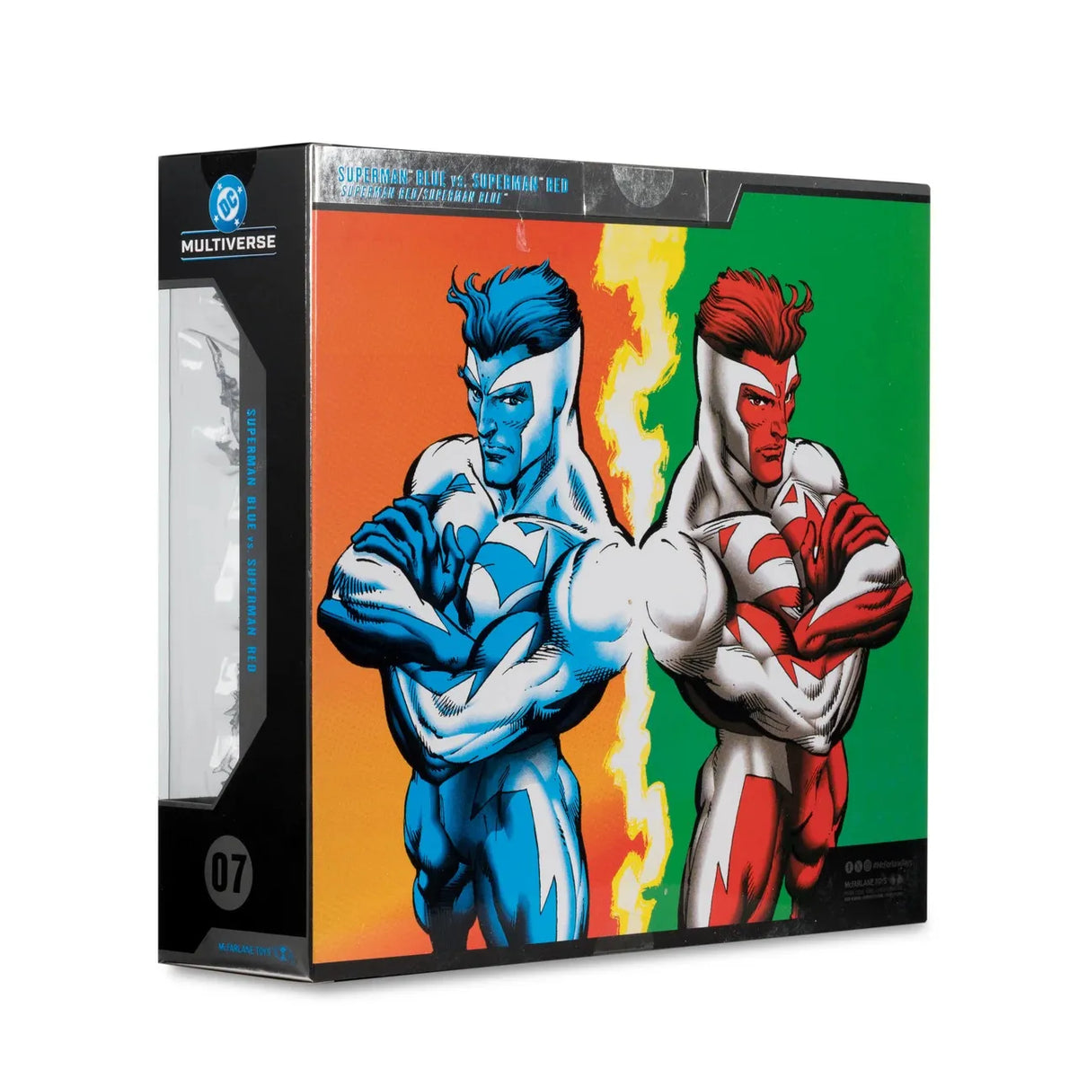 DC Multiverse pack de 2 Figuras Superman Blue vs. Superman Red (Gold Label) 18 cm