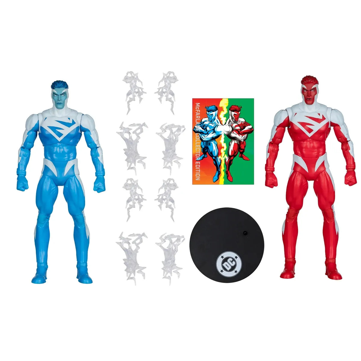 DC Multiverse pack de 2 Figuras Superman Blue vs. Superman Red (Gold Label) 18 cm