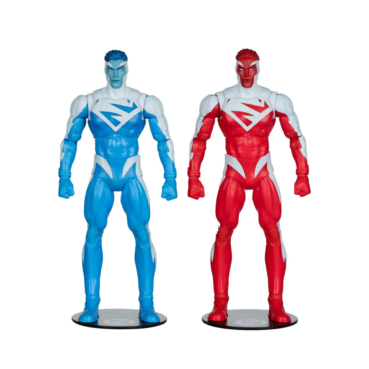 DC Multiverse pack de 2 Figuras Superman Blue vs. Superman Red (Gold Label) 18 cm