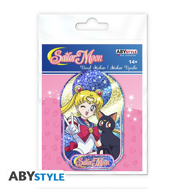 SAILOR MOON LUNA & SAILOR MOON VINYL Pegatina Frikytopia