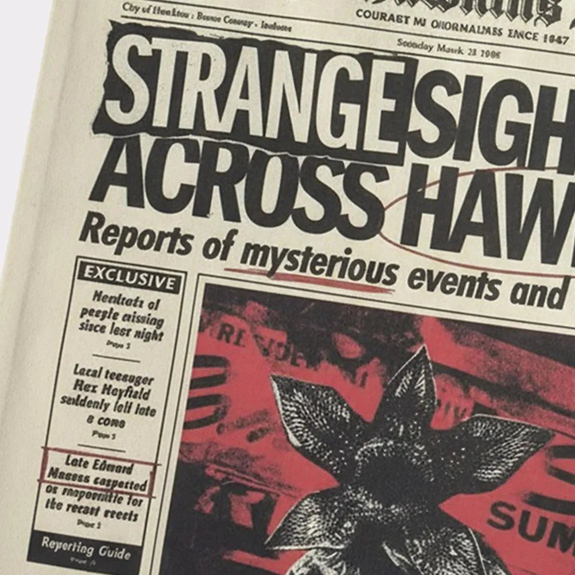 STRANGER THINGS DEMOGORGON TOTE Bolsa