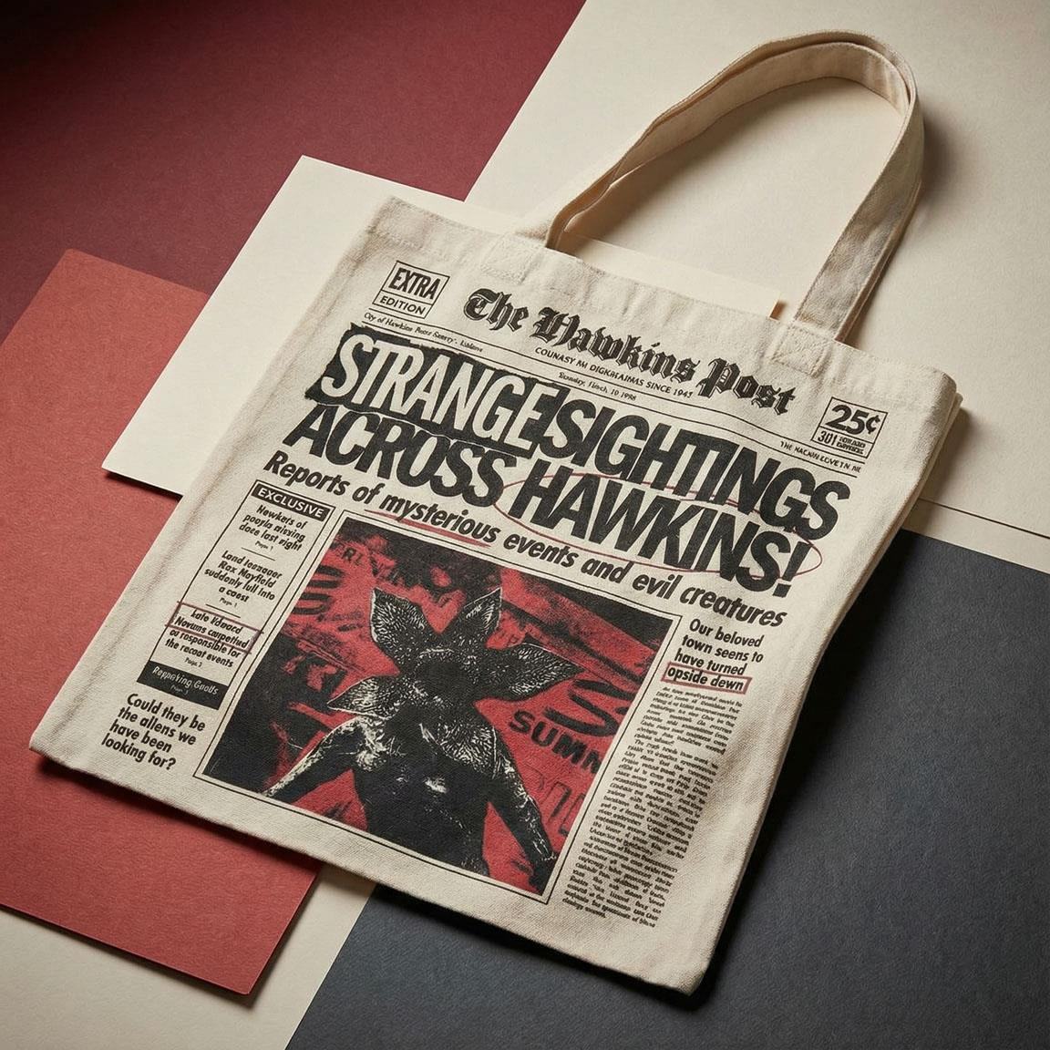 STRANGER THINGS DEMOGORGON TOTE Bolsa Frikytopia