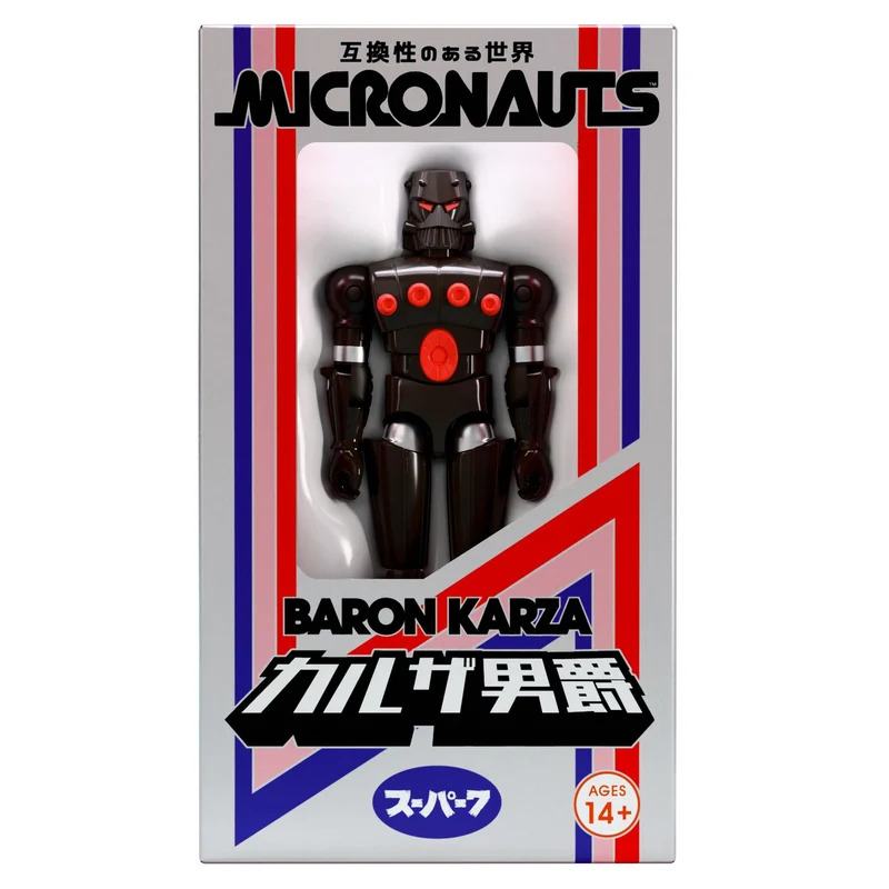 MICRONAUTS W05 BARON KARZA SDCC/JAPANESE Caja REACTION+ Figura Frikytopia