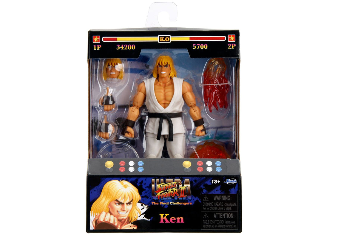 STREET FIGHTER 2 KEN PLAYER 2 WHITE VERSION 1/12 ACTION Figura Frikytopia