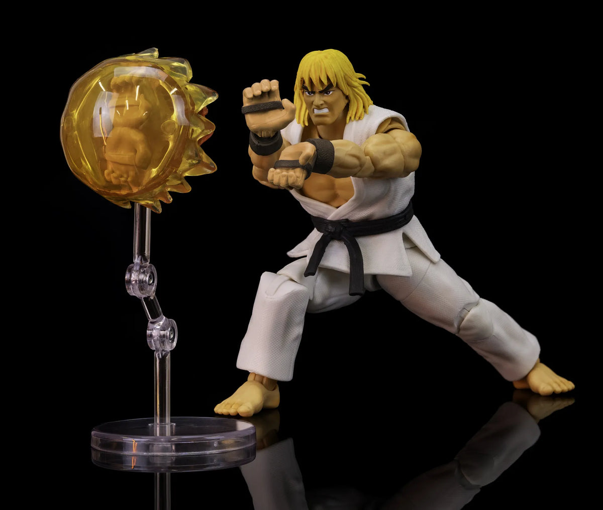 STREET FIGHTER 2 KEN PLAYER 2 WHITE VERSION 1/12 ACTION Figura