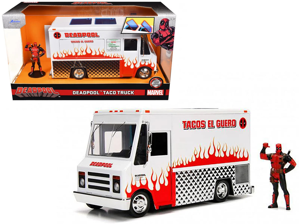 MARVEL DEADPOOL TACO FOOD TRUCK & DEADPOOL 1/24 DIE-CAST MODEL