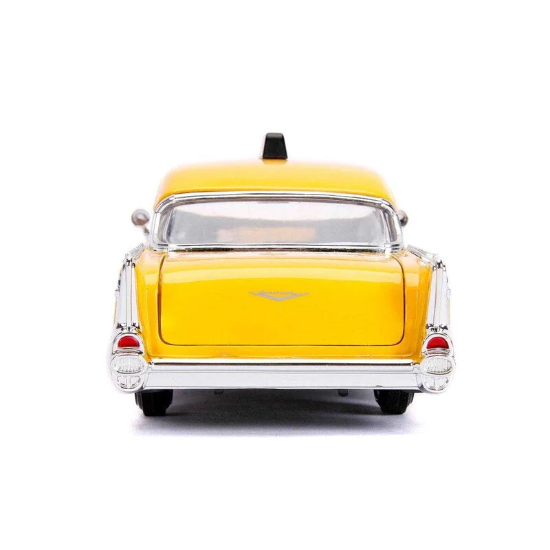 MARVEL DEADPOOL 1975 CHEVROLET YELLOW TAXI  BEL AIR & DEADPOOL 1/24 DIE-CAST MODEL