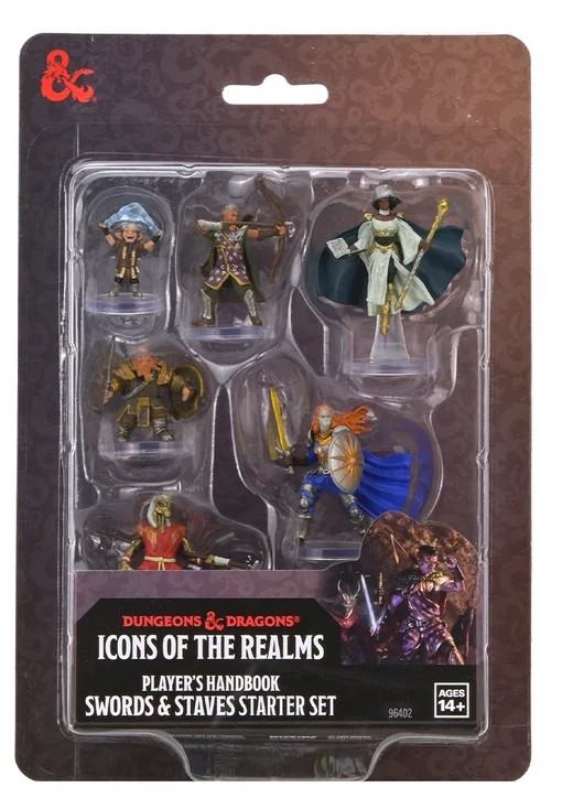 DUNGEONS & DRAGONS ICONS OF THE REALMS PLAYER HANDBOOK SWORDS & STAVES STARTER SET Frikytopia