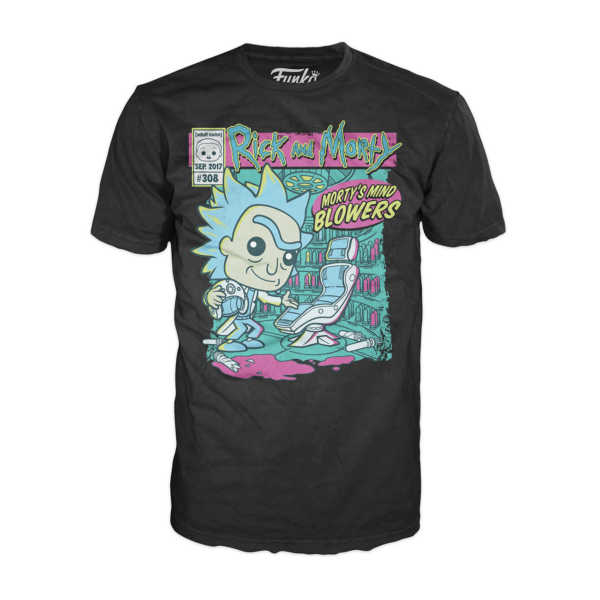 Camiseta funko series tv rick morty morty mind blowers Frikytopia