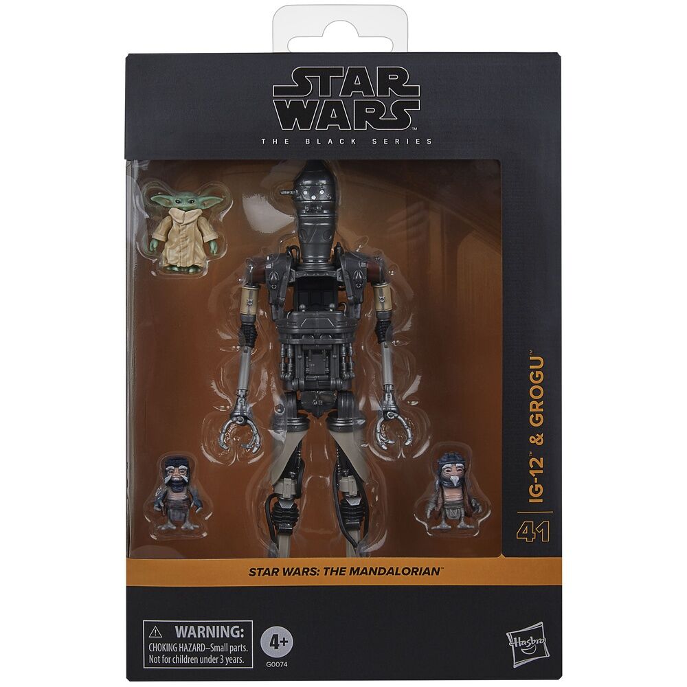 Figura hasbro star wars mandalorian black series ig-12 grogu Frikytopia