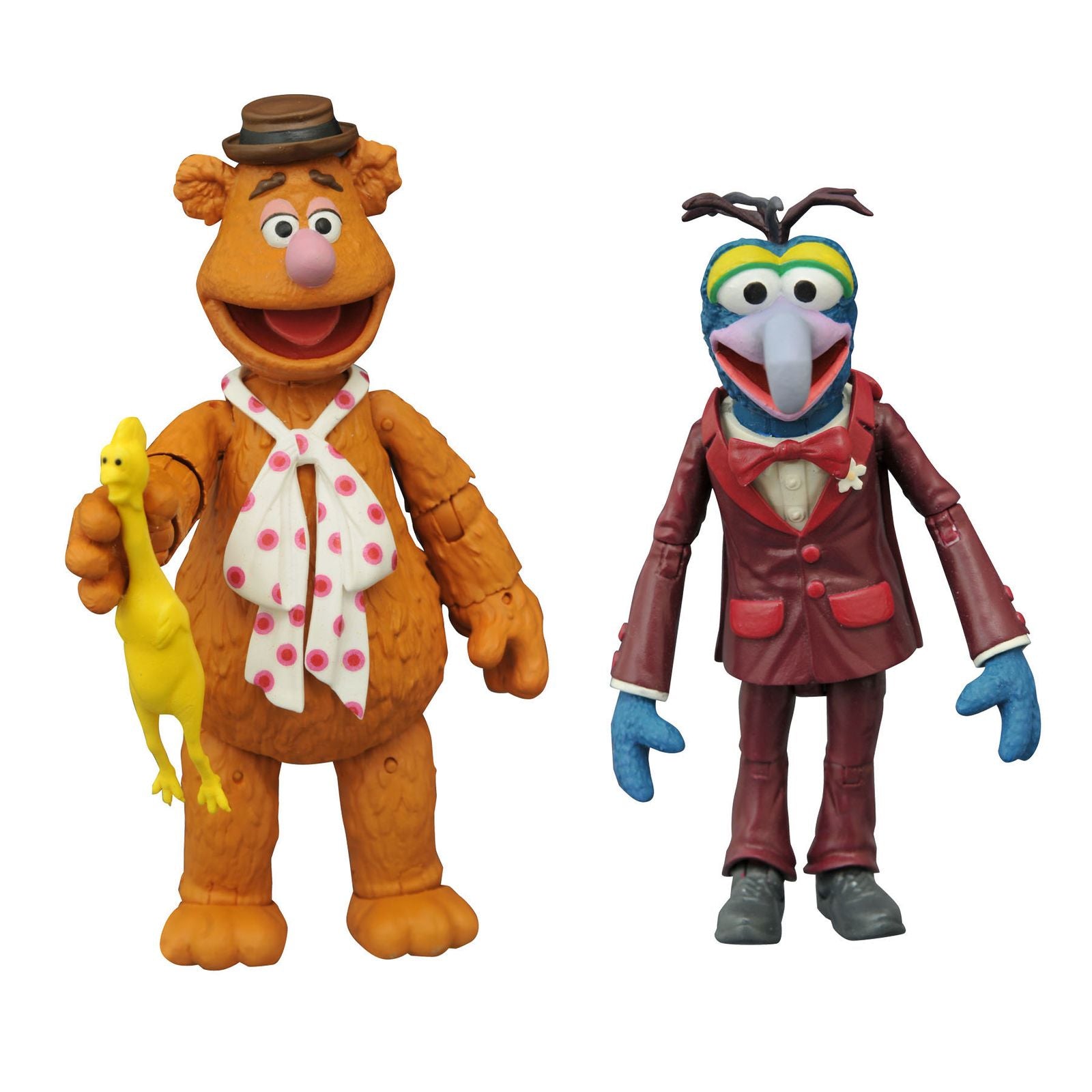 Set 2 figuras diamond select the muppets gonzo y animal