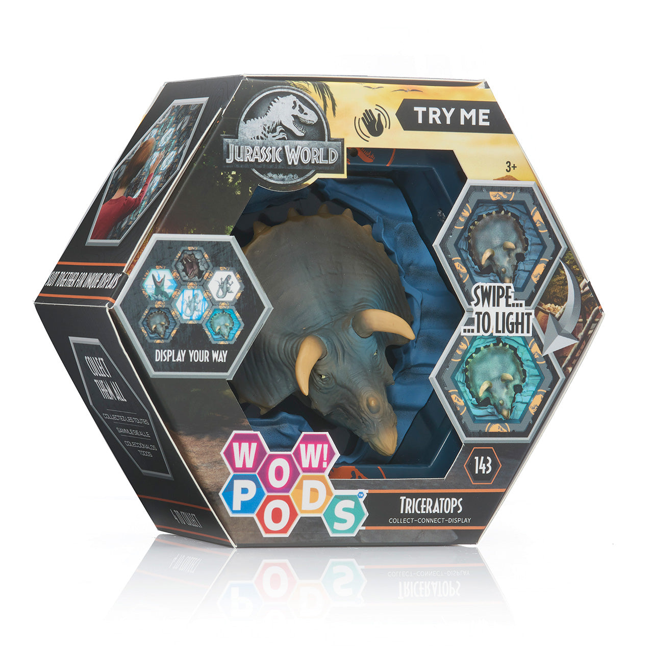 Figura wow pod jurassic world dominion triceratops