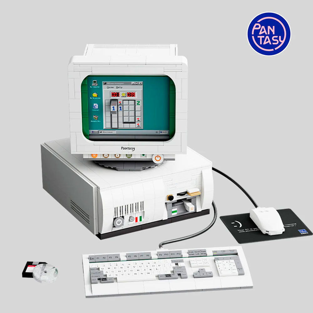 Maqueta retro computer set construccion joyside series 24cm