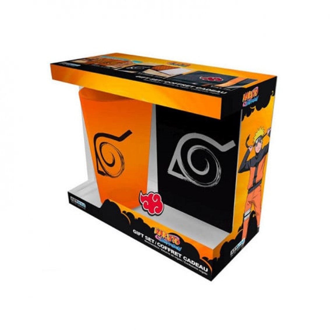 Pack especial abystyle naruto shippuden 3 articulos libreta konoha vaso Frikytopia