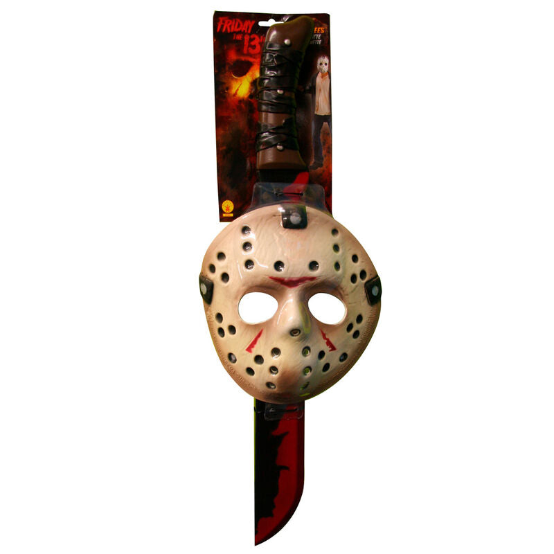 Conjunto máscara e machete Jason Sexta-feira 13 adulto Frikytopia