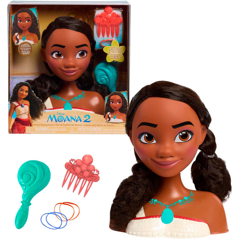 Busto peinados Vaiana Moana 2 Disney Frikytopia