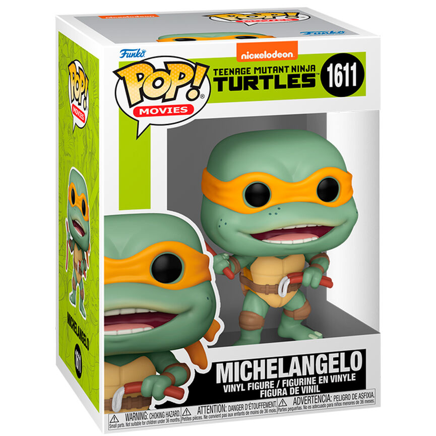 Tortugas Ninja POP! Movies Vinyl Figura Michelangelo Sausage Link 9 cm