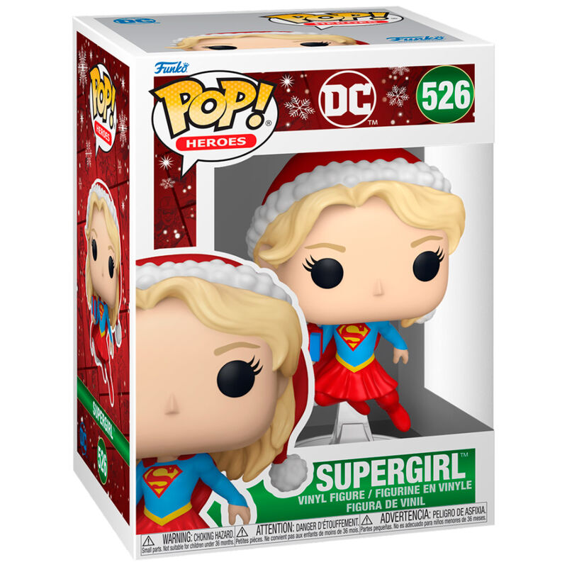 DC Comics Figura POP! Heroes Vinyl Holiday 24 Supergirl 9 cm Frikytopia