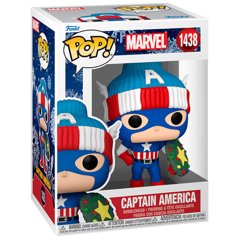 Marvel POP! Vinyl Figura Holiday Capt. America 9 cm Frikytopia