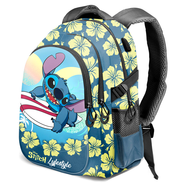 Mochila Lifestyle Stitch Disney 44cm adaptable