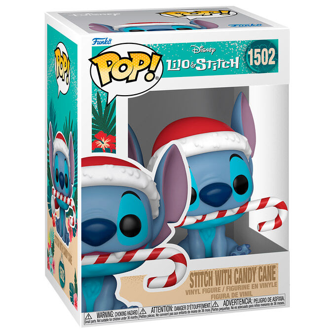 Disney Figura POP! Vinyl Holiday Stitch w/CC 9 cm Frikytopia