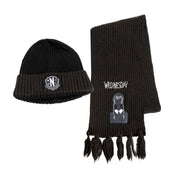 Wednesday Set de Gorro Beanie & Bufanda Nevermore