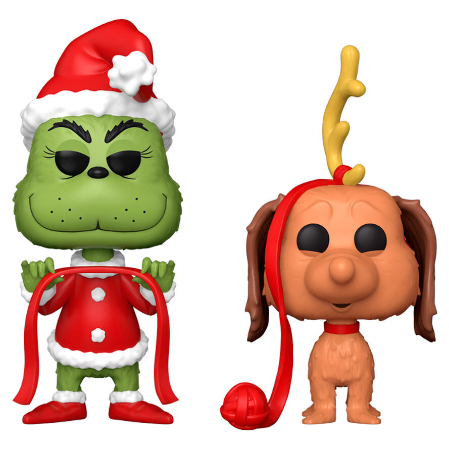 The Grinch Anniversary Pack de 2 POP Books Vinyl Figuras Grinch w Max