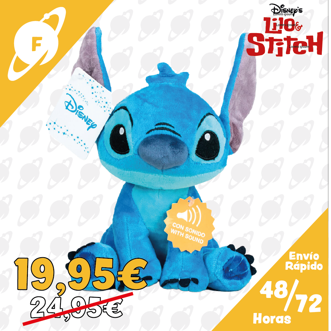 Peluche Stitch Disney Soft 30 cm