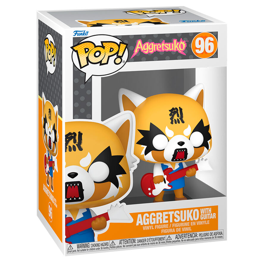 Sanrio Figura POP! Animation Vinyl Aggretsuko w Guitar 9 cm