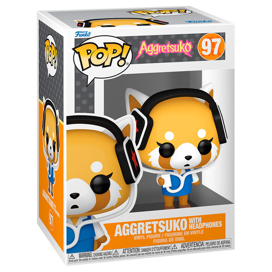 Sanrio Figura POP! Animation Vinyl Aggretsuko w headphones 9 cm