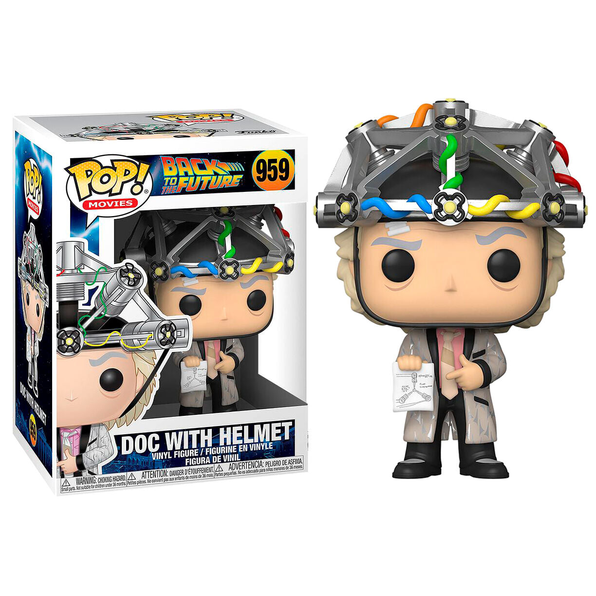 Regreso al Futuro POP! Vinyl Figura Doc w Helmet 9 cm Frikytopia