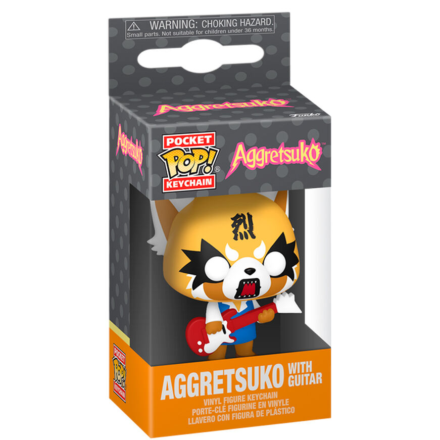 Llavero Pocket POP Aggretsuko with Guitar Frikytopia