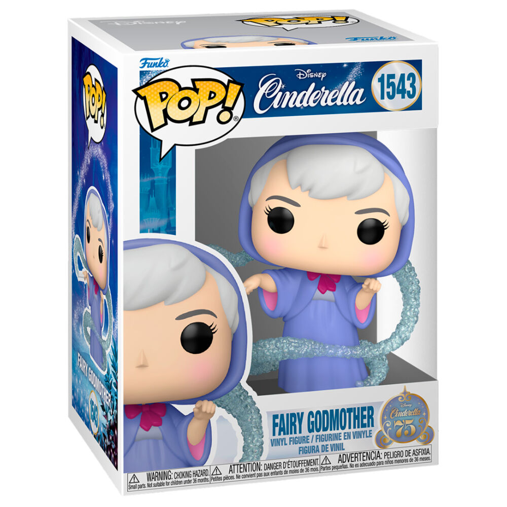 Cinderella 75th Anniversary POP Disney Vinyl Figura Fairy GM 9 cm Frikytopia