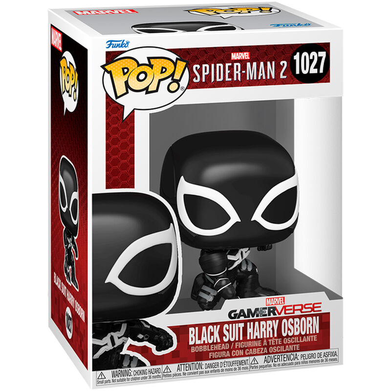 Spiderman 2 POP Games Vinyl Figura Harry Osborn Black Suit 9 cm Frikytopia