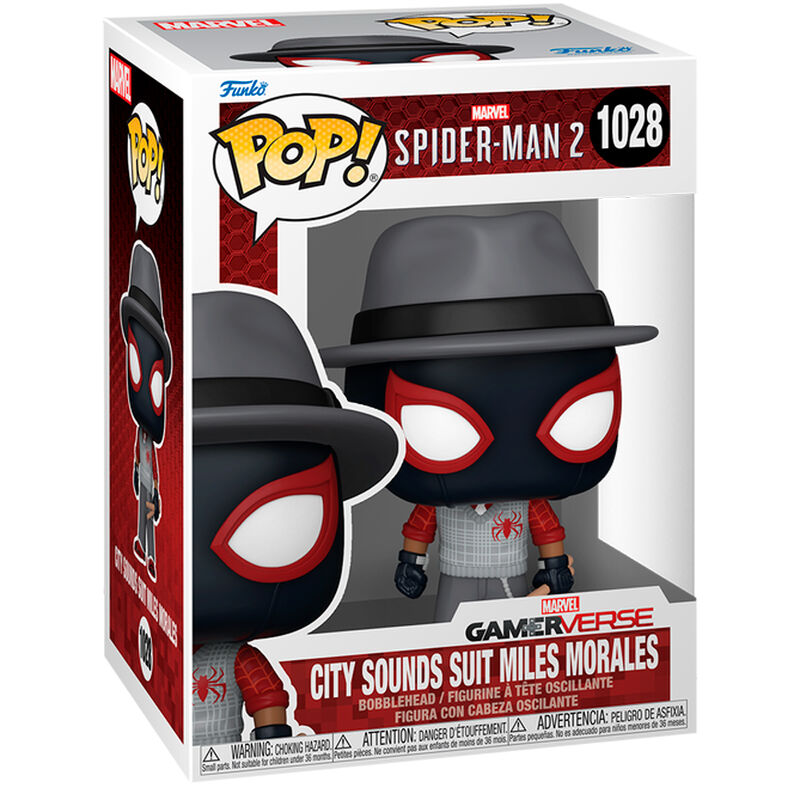 Spiderman 2 POP Games Vinyl Figura City Sounds Miles 9 cm Frikytopia