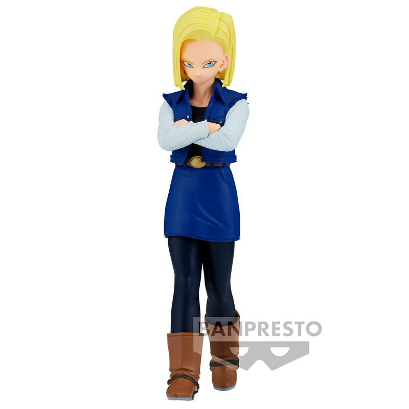 Figura banpresto dragon ball z solid edge works android 18 17cm