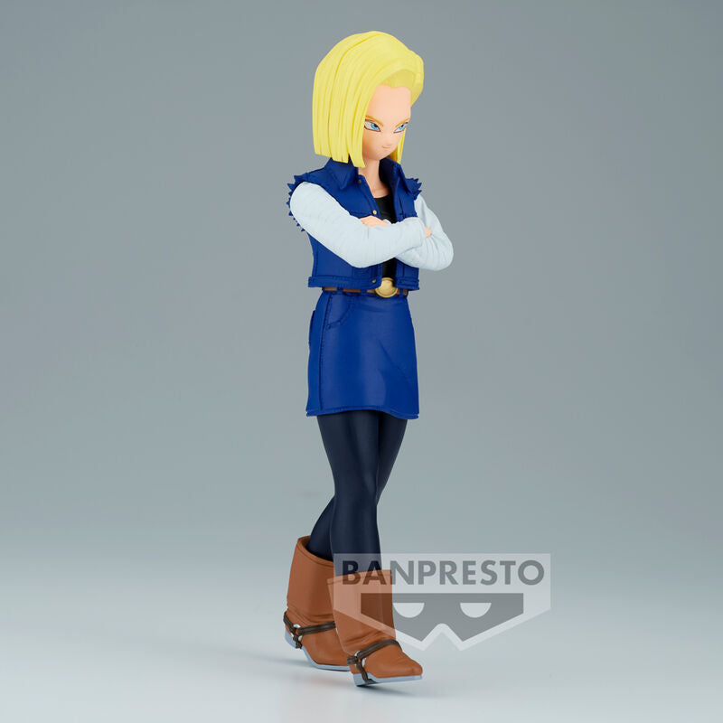 Figura banpresto dragon ball z solid edge works android 18 17cm