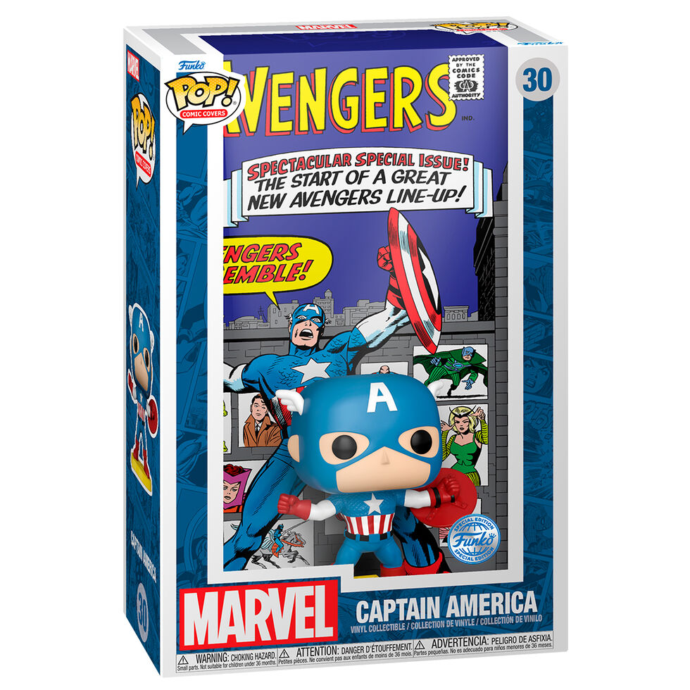 Figura POP Comic Cover Marvel Los Vengadores Avengers Capitan America