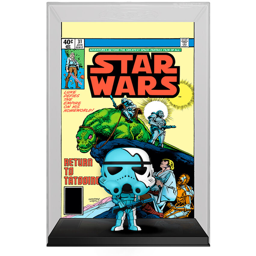 Star Wars POP Comic Cover Vinyl Figura Stormtrooper 1977 num 31 9 cm Frikytopia
