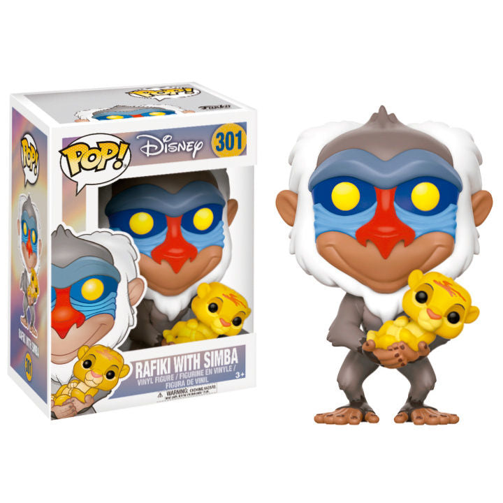 Funko Pop! El Rey Leon Rafiki con Simba Frikytopia