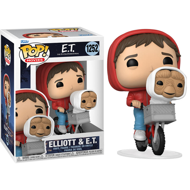 Funko Pop! E.T. El Extraterrestre Elliott with ET in Bike Basket