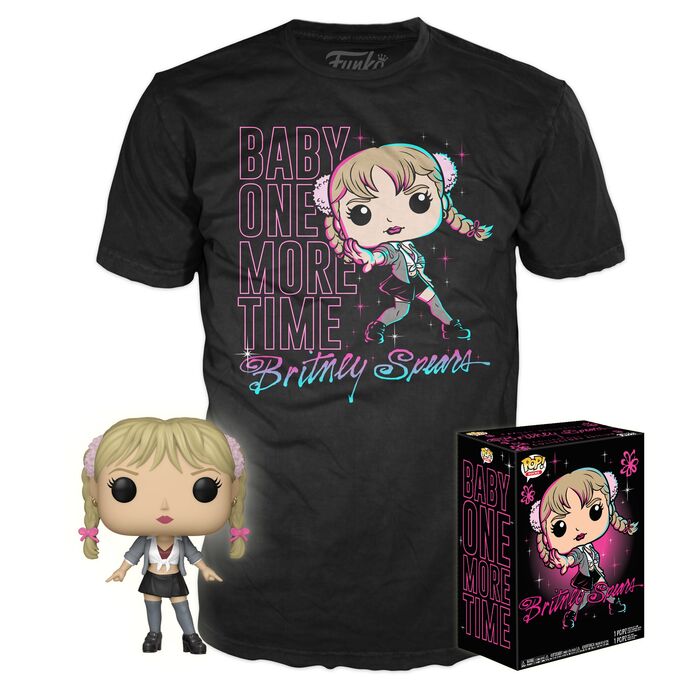 Set Figura POP Tee Britney Spears One More Time Exclusive Talla M Frikytopia