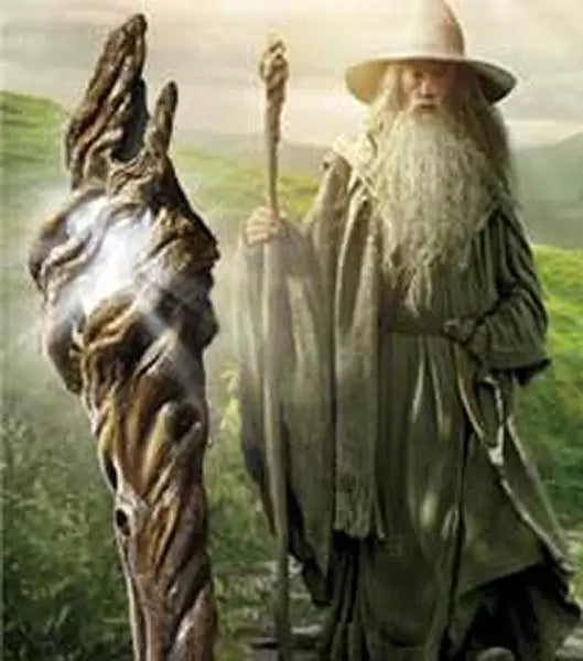 Replica the noble collection el hobbit vara de gandalf con luz 185 cm