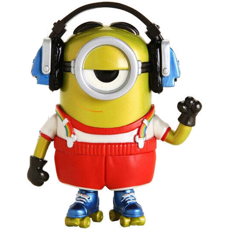 Set Figura POP Tee Minions Roller Skating Stuart Metallic Talla L