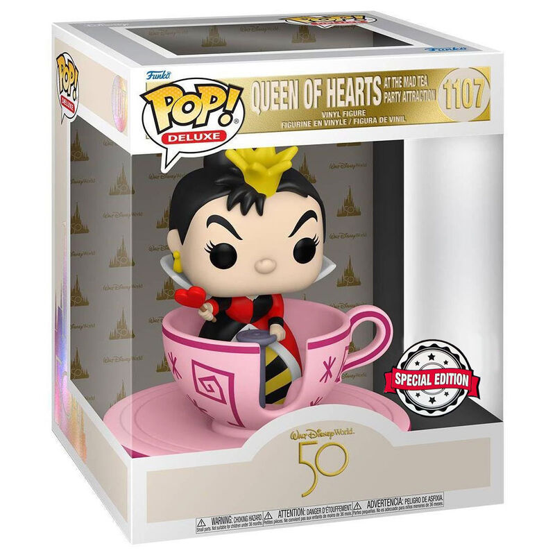 Figura POP Walt Disney World 50th Queen of Hearts at mad tea party Exclusive Frikytopia