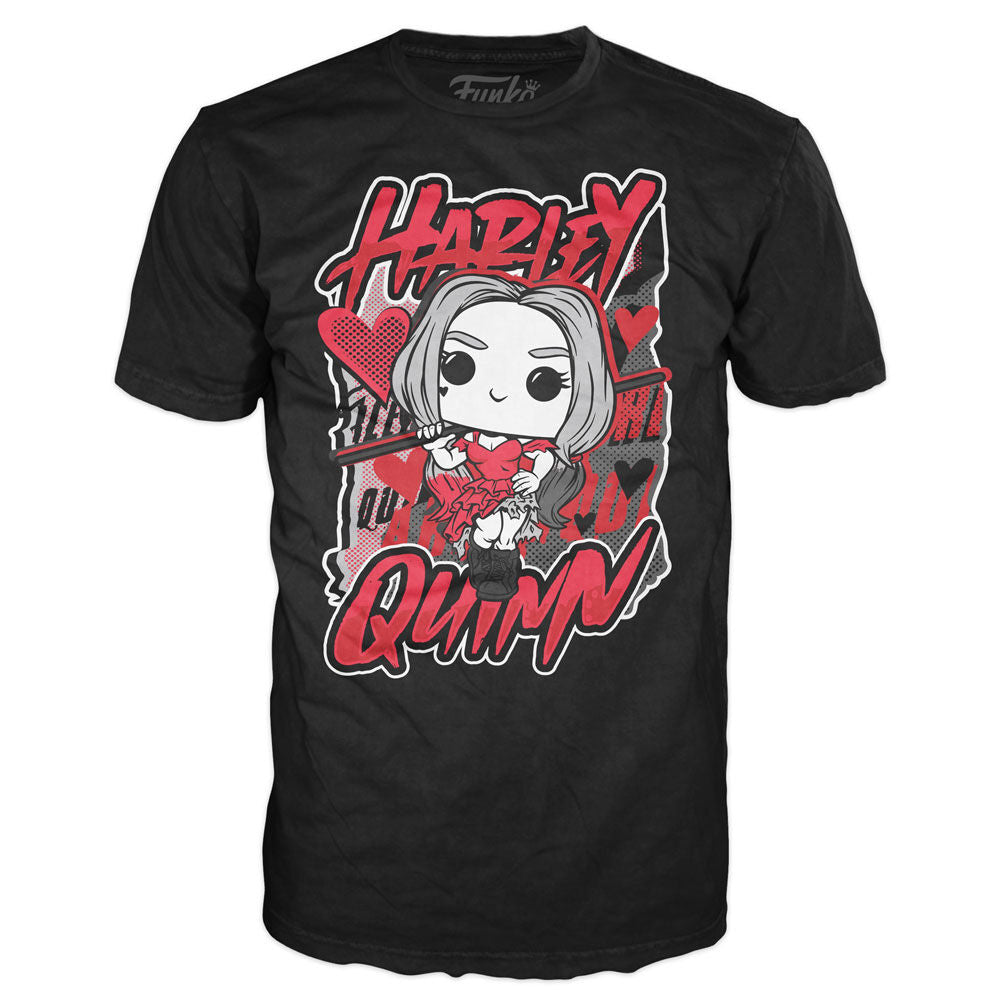 Set Figura POP Tee DC Comics Escuadron Suicida Harley Quinn Talla S