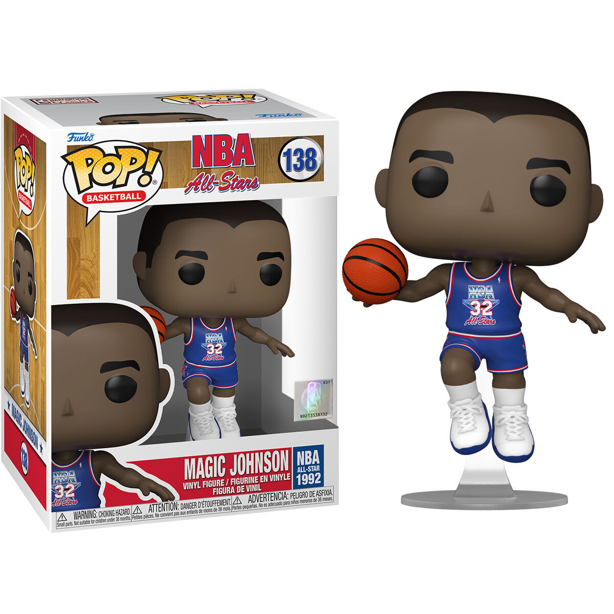 Funko Pop! NBA Legends Magic Johnson Blue All Star Uniform Frikytopia